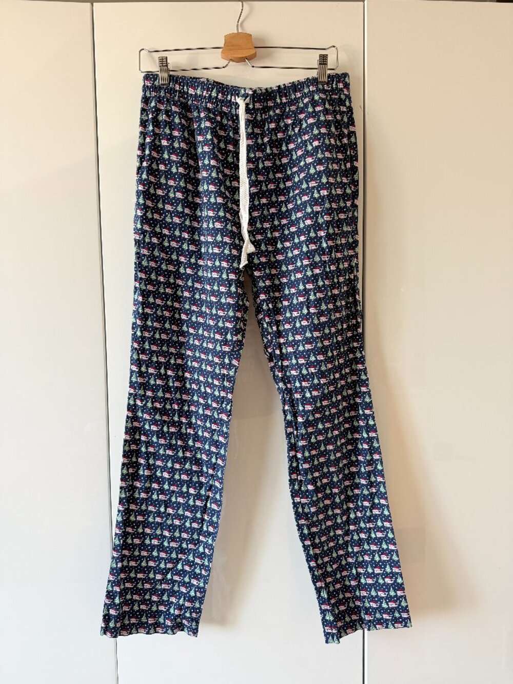 🎄Holiday Ready! Vineyard Vines Navy Santa Whale Print PJ Pants Men's Sz S